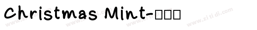 Christmas Mint字体转换